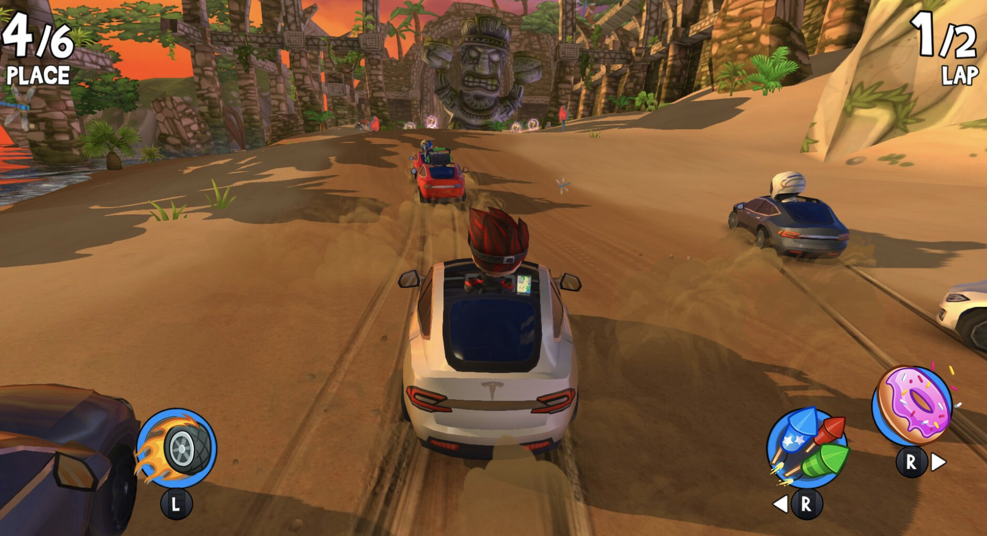 tesla beach buggy racing 2