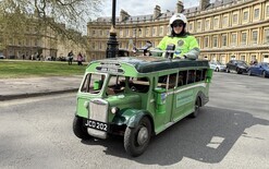 Tiny bus completes epic trip