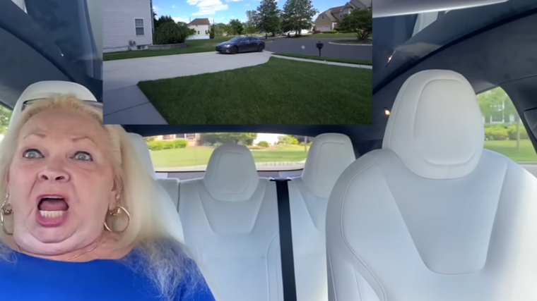 Self-driving car scares gran
