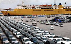 Monthly gain for used imports